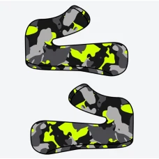 AIROH AVIATOR 3 WASHABLE CHEEK КОЛОДКИ CAMO GREY/YELLOW L