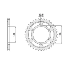 CHT ЗІРОЧКА ЗАД 869 42 YAMAHA TDM 850 96-98 (A4150867420) (867-42)