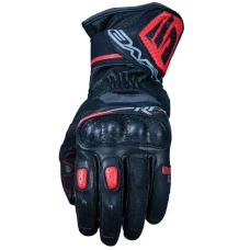 FIVE GLOVES РУКАВИЦІ ШКІРЯНІ RFX SPORT EVO КОЛІР ЧОРНИЙ/ЧЕРВОНИЙ FLUO РОЗМІР 10 (L)