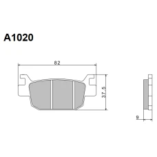NISSIN 2024/10 КОЛОДКИ ДИСКОВІ ТОРМОЗНІ KH415 ПРЕМІУМ-КЛАС SEMI-METALLIC (SPIEK METALICZNY) (ECE R90) (MADE IN JAPAN)