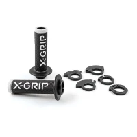 X-GRIP ПЕРЕМИКАЧІ BRAAAAP GRIPS LOCK-ON-GRIP WHITE OPEN END (Z ОТВОРОМ) КОЛІР БІЛИЙ З ПЕРЕХОДНИКАМИ ROLGAZU