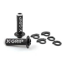 X-GRIP ПЕРЕМИКАЧІ BRAAAAP GRIPS LOCK-ON-GRIP WHITE OPEN END (Z ОТВОРОМ) КОЛІР БІЛИЙ З ПЕРЕХОДНИКАМИ ROLGAZU
