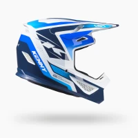 KENNY RACING ШОЛОМ CROSS/ENDURO TRACK GRAPHIC + FOCUS BLUE КОЛІР БІЛИЙ/СИНІЙ РОЗМІР XL