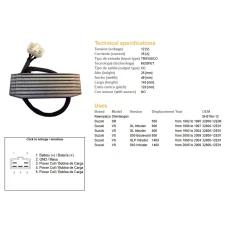 DZE РЕГУЛЯТОР НАПРУГИ SUZUKI DR 650 92-95, VS 600 96-97, VS 800 92-09, VS 1400 96-09 (OEM-32800-12E01) (ESR751)
