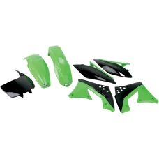 UFO КОМПЛЕКТ ПЛАСТІКОВ KAWASAKI KXF 250 '10-'11 КОЛІР OEM (ZIELONY/CZARNY) (KA215E999)