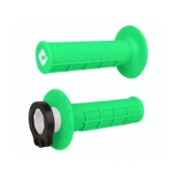 ODI HALF-WAFFLE MX LOCK-ON GRIP КОМПЛЕКТ FLO-GREEN