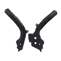 RACETECH КРИШКИ РАМИ (КОМПЛЕКТ) BI-MATERIAL СУПЕР GRIP KTM SX 125/150 '16-18, SX 250 '17-18, EXC/EXCF 250/350/450 '17-19, SXF 250/350/450 '16-18 КОЛІР ЧОРНИЙ