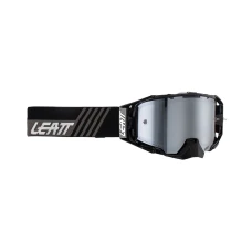 LEATT (НОВИНКА 2023) ОКУЛЯРИ VELOCITY 6.5 IRIZ GOGGLE STEALTH SILVER 50% - КОЛІР CZARNY/GRAFITOWY ХВІРТКА LUSTRZANA СРІБНА