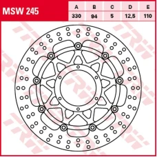 TRW LUCAS ZF ДИСК ТОРМОЗНИЙ ПЕРІД HONDA CBR 900RR FIREBLADE '00-'03 (330X94X5MM)