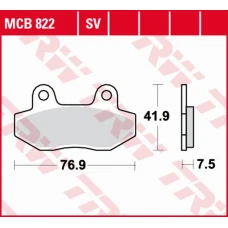 TRW LUCAS ZF КОЛОДКИ ДИСКОВІ ТОРМОЗНІ KH086 SINTER STREET HYOSUNG GT '03-'17, GV 125 '00-'17, XRX '99-'14, GT 250 '04-'14, GT 650 '04-, GV 650 '04-'10, SYM WOLF CLASIC 125 '04-'07 ПЕРІД