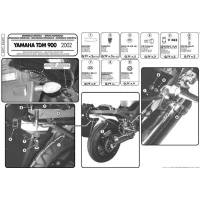 KAPPA СТЕЛАЖ БАГАЖНИКА ЦЕНТРАЛЬНОГО YAMAHA TDM 900 (02-14) ( БЕЗ ВІНІЛ )