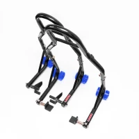 BIKETEC АКЦІЯ ПІДІЙМАЧ СТЕНДДЛЯ МОТОЦИКЛА BIKER X (ПЕРІД/ЗАД) TYP-L (РОЛИКИ) КОМПЛЕКТ