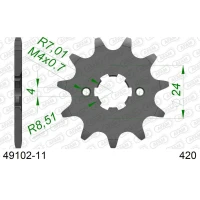 AFAM 2026/04 ШЕСТЕРНЯ ПЕРІД 2153 11 APRILIA RS/RX 50 '06-'11 (JTF1128.11) (LANC. 420)