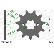 AFAM 2026/04 ШЕСТЕРНЯ ПЕРІД 2153 11 APRILIA RS/RX 50 '06-'11 (JTF1128.11) (LANC. 420)