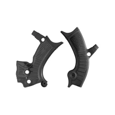 RACETECH (RTECH) 2025/12 КРИШКИ РАМИ (КОМПЛЕКТ) BI-MATERIAL СУПЕР GRIP YAMAHA WRF 250 '20-'23, WRF 450 '19-'23, YZF 250 / 450 '18-'23, YZ 250 FX / 450 FX '21-'23, FANTIC XEF / XXF 250 / 450 '21-'23 КОЛІР ЧОРНИЙ