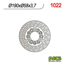 NG ДИСК ТОРМОЗНИЙ ЗАД APRILIA 50 SKUTER,CPI,BETA,GENERIC,GILERA,PEUGEOT,PGO,SYM,YAMAHA (190X58X3,7)