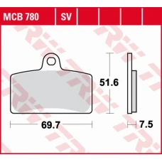 TRW LUCAS ZF КОЛОДКИ ДИСКОВІ ТОРМОЗНІ KH399 SINTER STREET APRILIA RS4 50/125 '11-, DERBI GPR 50 2T '09-'16, GPR 125 2T/4T '04-'16, PEUGEOT XR-7 50 '08-'11, RIEJU RS-3 50 '11-, ПЕРІД