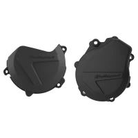 POLISPORT КОМПЛЕКТ ЗАХИСТ КРИШКИ (DEKLA) ГЕНЕРАТОР І ЗАХИСТ КРИШКИ КОМПЛЕКТА СЦЕПЛЕННЯ I ЗАХИСТ НАСОСО ВОДИ KTM EXC-F/XC-F 450/500 '17-'22; HUSQVARNA FE 450/501 '17-'22 КОЛІР ЧОРНИЙ (846700001+8460500001+8485000001)