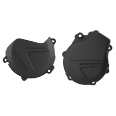 POLISPORT КОМПЛЕКТ ЗАХИСТ КРИШКИ (DEKLA) ГЕНЕРАТОР І ЗАХИСТ КРИШКИ КОМПЛЕКТА СЦЕПЛЕННЯ I ЗАХИСТ НАСОСО ВОДИ KTM EXC-F/XC-F 450/500 '17-'22; HUSQVARNA FE 450/501 '17-'22 КОЛІР ЧОРНИЙ (846700001+8460500001+8485000001)