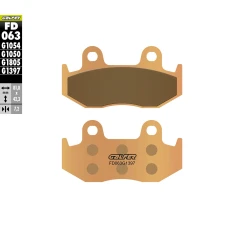 ГАЛЬМІВНІ КОЛОДКИ ДИСКОВІ GALFER МЕТАЛОКЕРАМІЧНІ (SINTERED) KH92 / KH323 (ЗОЛОТИЙ) FD063G1397