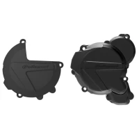 POLISPORT КОМПЛЕКТ ЗАХИСТ КРИШКИ (DEKLA) ГЕНЕРАТОР І ЗАХИСТ КРИШКИ КОМПЛЕКТА СЦЕПЛЕННЯ I КРИШКИ НАСОСО ВОДИ KTM EXC/XCW TPI 250/300, HUSQVARNA TE TPI 250/350 `17-22 КОЛІР ЧОРНИЙ (8461700001+8467500001+8485200001)