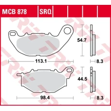 TRW LUCAS ZF КОЛОДКИ ДИСКОВІ ТОРМОЗНІ KH663 SINTER TRACK YAMAHA YZF 250R '15-, X-MAX 300 '18-, YZF R3 '15-, MT-03 '17-, ПЕРІД