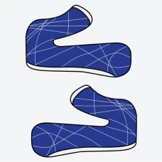 AIROH AVIATOR 3 WASHABLE CHEEK КОЛОДКИ СИНЯ XL