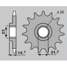 ПЕРЕДНЯ ЗІРКА JR CHT 441 14 YAMAHA XT 600 '89-'98, XTZ 660 '91-'98 (JTF577.14)