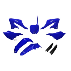 UFO 2024/01 КОМПЛЕКТ ПЛАСТІКОВ Z OSLONAMI ТЕЛЕСКОПІЧНИЙ (АМОРТИЗАТОРІВ) YAMAHA YZ 125 / 250 '22-'24 КОЛІР OEM СИНІЙ ЧОРНИЙ