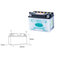 LANDPORT АКУМУЛЯТОР YB4L-A 12V 4AH 120X70X92 OBSLUGOWY - ELEKTROLIT OSOBNO (8) UE2019/1148