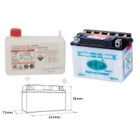 LANDPORT АКУМУЛЯТОР YB4L-B 12V 4AH 121X71X93 (GB4LB) OBSLUGOWY - ELEKTROLIT OSOBNO (4) UE2019/1148