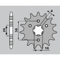 CHT ЗІРОЧКА ПЕРІД 517 14 KAWASAKI KMX86-03 (JTF417.14) (417-14)