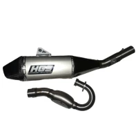 HGS EXHAUSTSYSTEM 4T COMPLETE KX250F 17-24 НОВА КОНСТРУКЦІЙ КАРБОНОВОГО КІНЕЦЬ ПРОБКОЮ