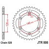 JT ЗІРОЧКА ЗАД 808 52 АЛЮМІНІЙ RACELITE SUZUKI RM\/RMZ DR\/DRZ (80852JTA) (LANC.520) КОЛІР ЧОРНИЙ - зображення 1