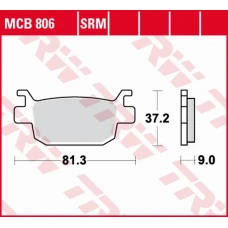 TRW LUCAS КОЛОДКИ ДИСКОВІ ТОРМОЗНІ KH415 SINTER HONDA SILVER WING 125 07-13, ЗАД