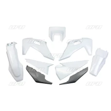 UFO КОМПЛЕКТ ПЛАСТІКОВ HUSQVARNA TE/TX/FE '20-'23 КОЛІР OEM (BIALY/GRAFITOWY) (HU623E999)