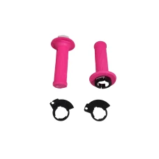 DOMINO ПЕРЕМИКАЧІ (GRIPY) ВИКЛЮЧЕНИЙ ROAD D-LOCK NA ОДНА ТРОС 2T (Z ADAPTERAMI ROLGAZU - KTM, HUSQVARNA, GASGAS, HONDA, KAWASAKI, SUZUKI, YAMAHA I ІНШІ) КОЛІР КОЛІР РОЗОВИЙ