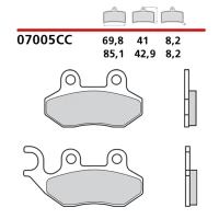 BREMBO 2026/06 КОЛОДКИ ДИСКОВІ ТОРМОЗНІ KH264 ROAD / SCOOTER КАРБОН CERAMIC CC (POLMETALICZNE) (ECE R90)