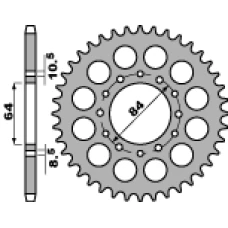 ЗАДНЯ ЗІРКА PBR 811 40 C45 SUZUKI LTZ 400 03-08 (JTR1826.40) (KSF400) (LANC. 520)