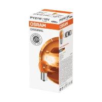 OSRAM ЛАМПОЧКА 21W 12V BAU15S PY21W (ПОМАРАНЧЕВИЙ КОЛІР) - POMARANCZOWA ВКАЗІВНИК ПОВОРОТУ 1 ШТУКА