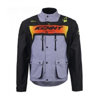 KENNY RACING КУРТКА ADVENTURE/ENDURO МОДЕЛЬ TRACK GREY/NEON ЖОВТИЙ КОЛІР CZARNY/SZARY/ZOLTY FLUO РОЗМІР XL