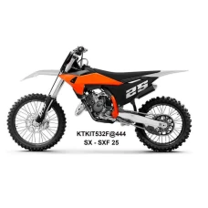 UFO 2025/04 КОМПЛЕКТ ПЛАСТІКОВ (ПОВНИЙ KIT) Z OSLONAMI ТЕЛЕСКОПІЧНИЙ (АМОРТИЗАТОРІВ) KTM SX 125 / 150 / 250 / 300 '25, SXF (SX-F) 250 / 350 / 450 '25-, КОЛІР БІЛИЙ / КОЛІР ПОМАРАНЧ / ЧОРНИЙ