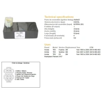 DZE МОДУЛЬ ЗАПАЛУ CDI HONDA TRX300 EX 93-05 (30410-HM3-003)