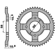 ЗАДНЯ ЗІРКА PBR 274 41 C45 HONDA XL 200 PARIS DAKAR 84-90 (LANC. 520) (JTR277.41)