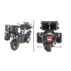 KAPPA 2025/05 СТЕЛАЖ KUFROW БОКОВИХ MONOKEY CAM SIDE BMW R 1200 GS / ADV '13-'18, R 1250 GS / ADV '19-'24 - ПІД KUFRY KVG K'VOYAGER АЛЮМІНІЙ - ПРАВАЯ KVGS33 WCIETY