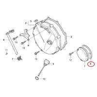 ATHENA ПРОКЛАДКА ПРАВОГО DEKIELKA ДВИГУНА HONDA CB 750 SEVEN FIFTY '92-'03, CBX 750 '84-'95, CBR 1000F '87-'93
