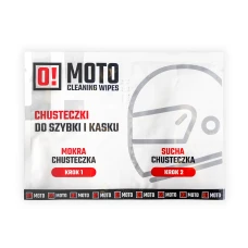 OMOTO CHUSTECZKI DO ШОЛОМ MOKRA I SUCHA O!MOTO CLEANING WIPES (20)