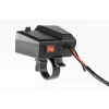 BIKETEC МОТОЦИКЛ ДВІЙНЕ РОЗ'ЄМ USB QUICK CHARGE 3.0 Z WOLTOMIERZEM I WSKAZNIKIEM ТЕМПЕРАТУРИ ЗОВНІШНОЇ МОНТАЖ NA КЕРМА - зображення 3