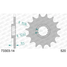 AFAM 2026/04 ШЕСТЕРНЯ ПЕРІД 1252 14 KTM LC4 400/600/620/640/690 (JTF1902.14) (LANC. 520)