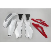 UFO ПЛАСТИК KIT 5-PARTS RED/WHITE HVA TC125/250 05-07